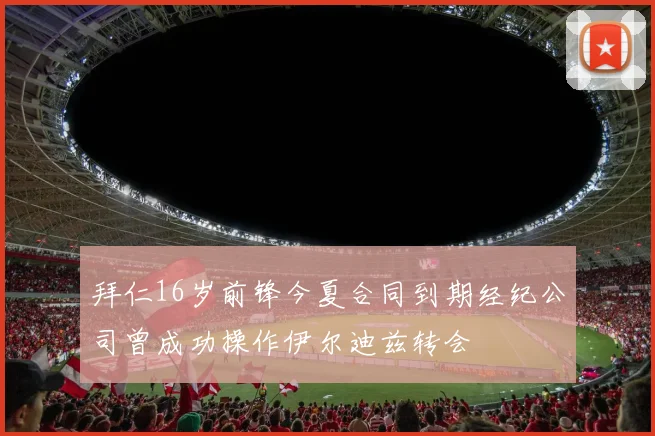 拜仁16岁前锋今夏合同到期经纪公司曾成功操作伊尔迪兹转会